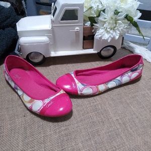 Authentic Coach signature flats
